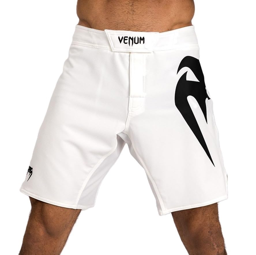 Venum Herren Light 5.0 Fight Shorts, Weiß/Schwarz, XL