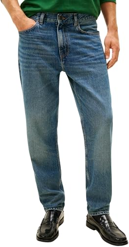 Tommy Hilfiger Herren Jeans Hose Tapered Harlem Mid Waist, Blau (Torrance Indigo), 40W/30L