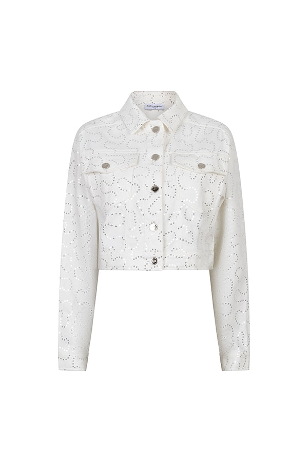 Jacket Mavi | White