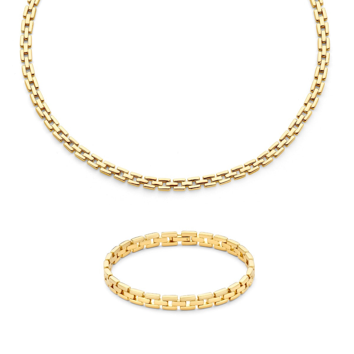 Parte Di Me Sorprendimi 925 Sterling Zilveren Gold Plated Ketting en Armband Giftset PDM90078