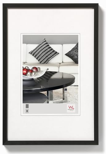 walther design Bilderrahmen schwarz 70 x 100 cm Aluminium Chair Alurahmen AJ100B