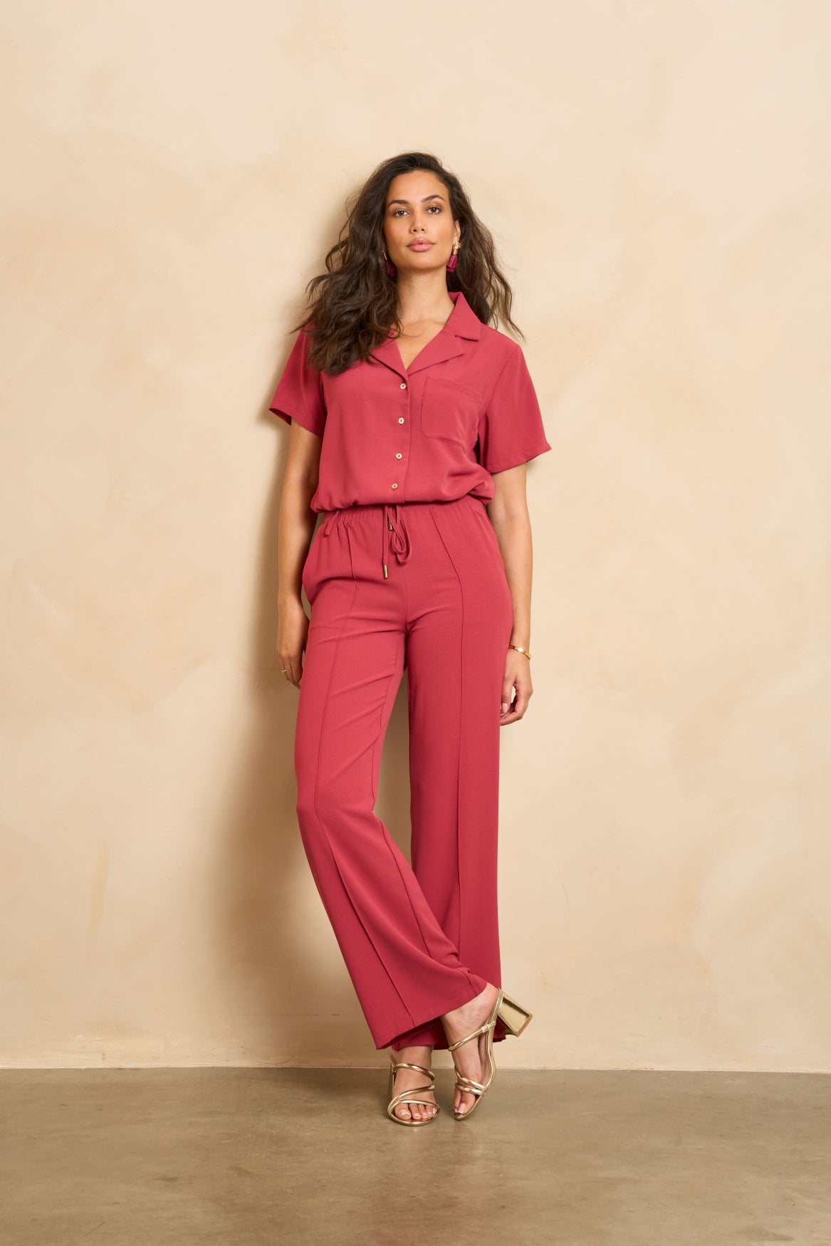 Broek Solana | Brique Red