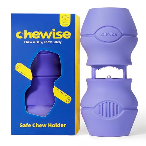 PetClan Chewise Bully Stick Halter, Verbesserter Bully Sticks Halter, Ultimative Sichere, Strapazierfähige, BPA-freie Sicherheitsvorrichtung gegen Ersticken, passend für Verschiedene Bully Sticks und