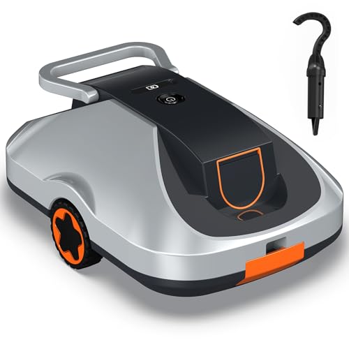 Poolroboter Akku, kabelloser Pool-Saugroboter, 200Min Laufzeit, Intelligente Navigation, Selbsteinparkfunktion und ultrafeine Filterung, kompakt und tragbar Poolreiniger ohne Kabel für Pools 232m²