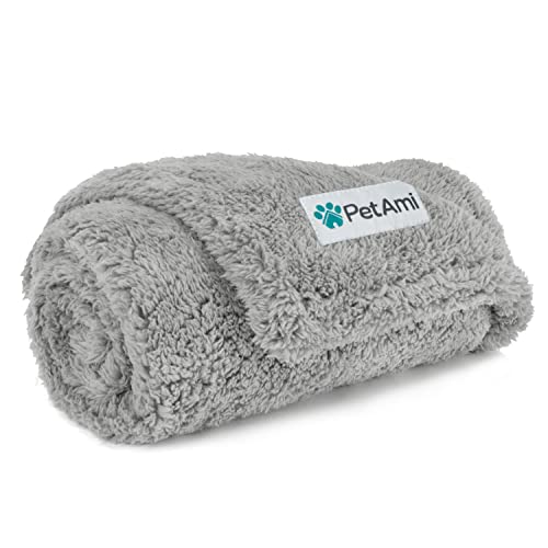 PetAmi Flauschige, wasserdichte Hundedecke für kleine und mittelgroße Hunde, weich, warm, Sherpa-Überwurf, pinkelfest, Couchbezug, wendbar, Katzen-, Welpenbettdecke, Sofaschoner, Plüsch, waschbares