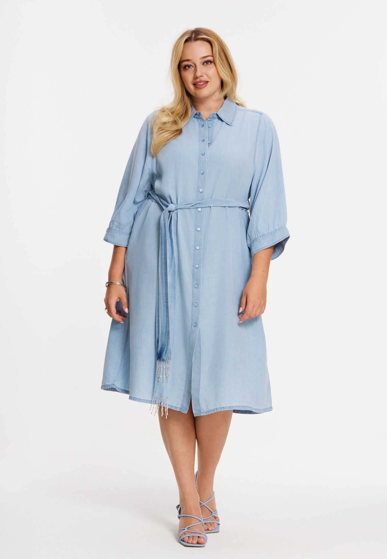 Blouse-jurk INDIGO LYOCELL