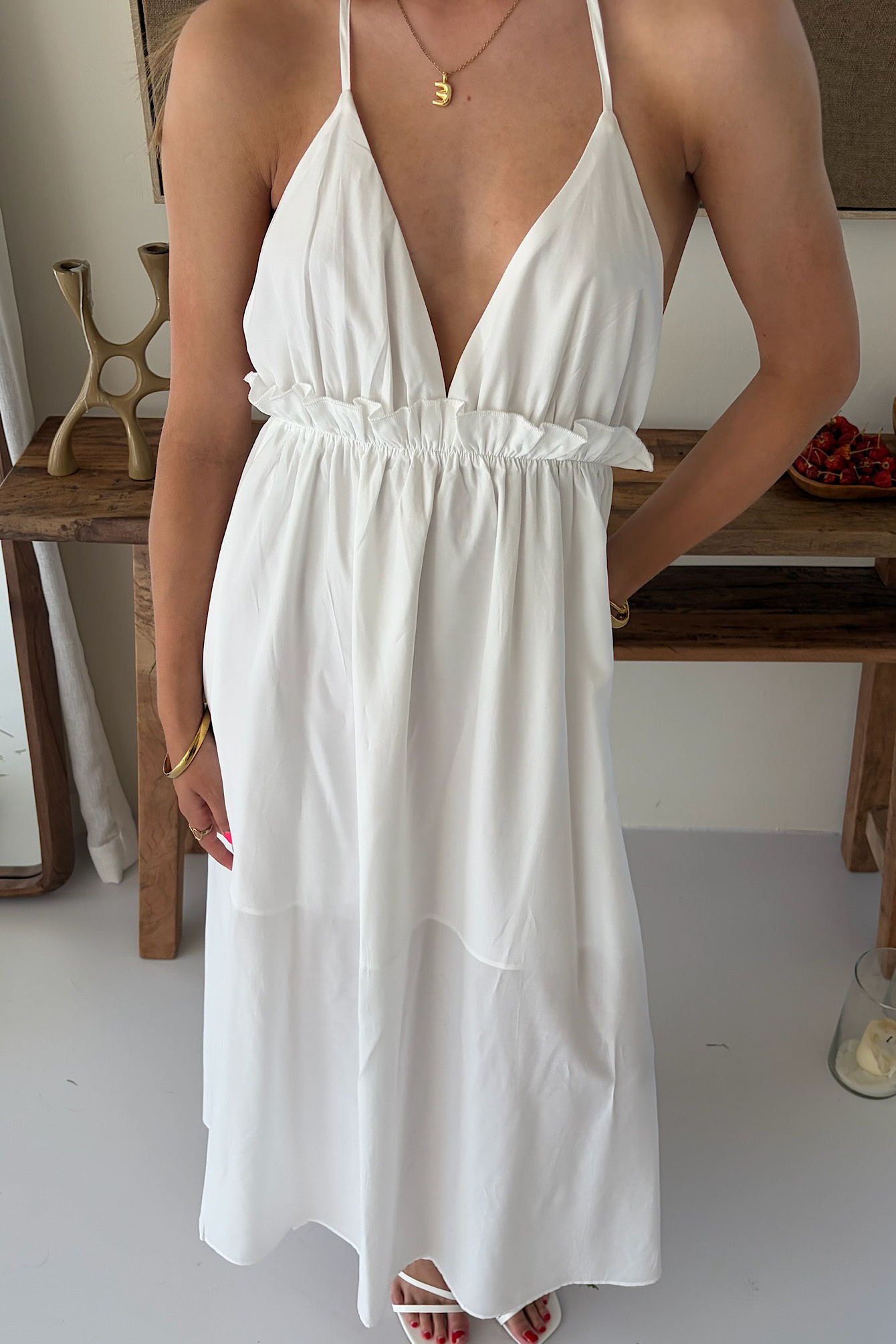 Elise Store Lange Maxi Jurk Kelly
