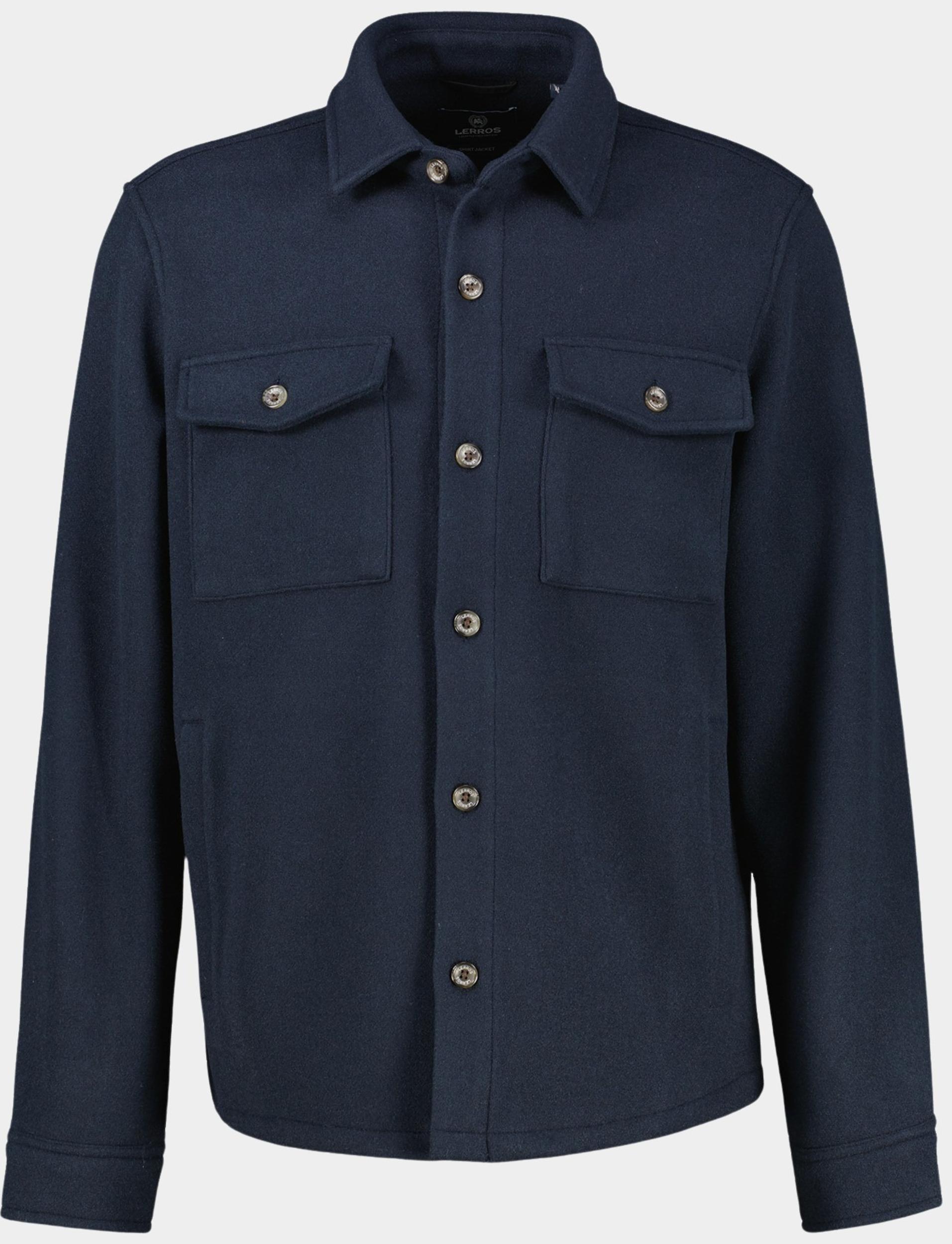 60% Korting Lerros Casual Hemd Lange Mouw Blauw 2581280/485 | Bos Men Shop