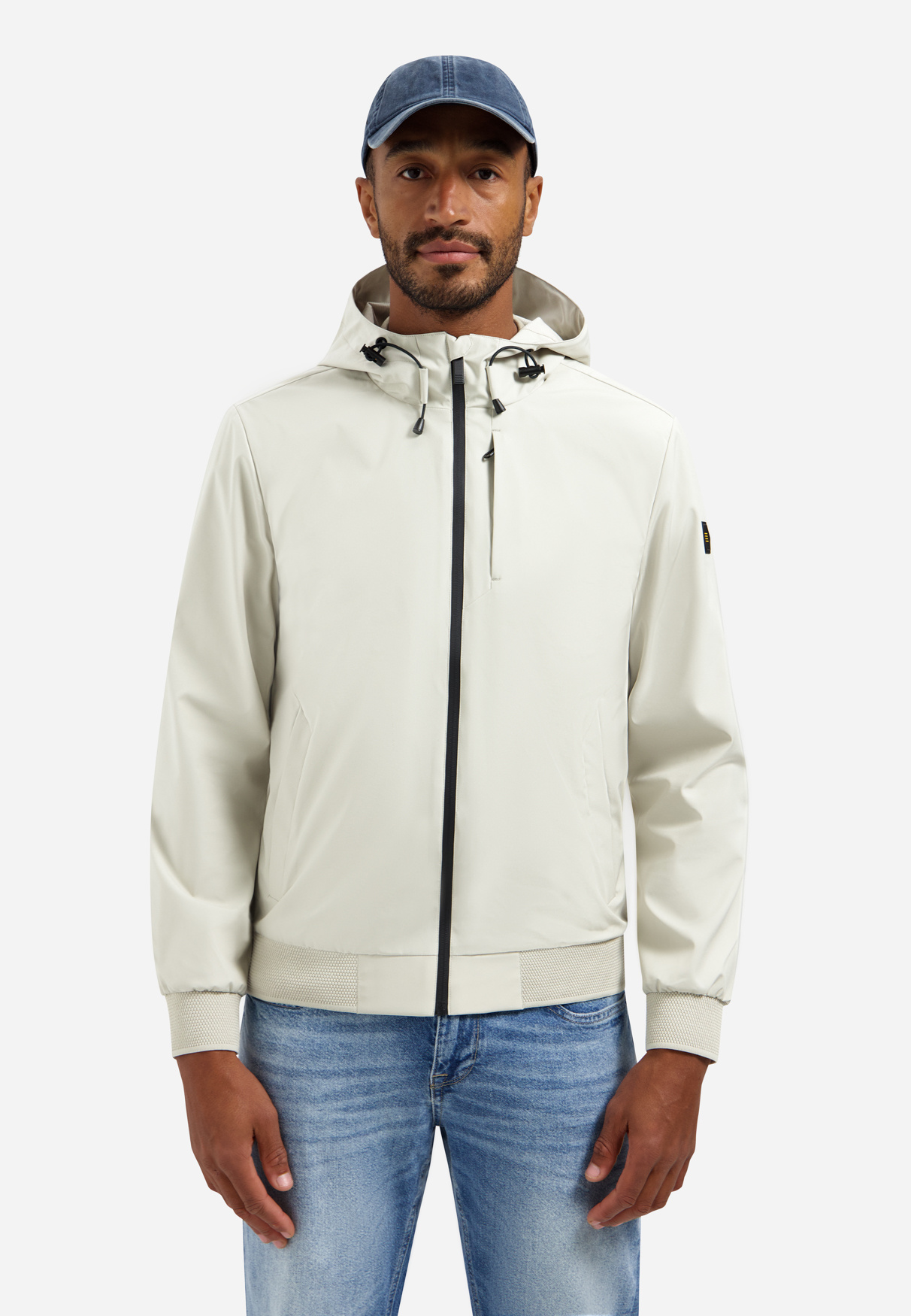 No Excess Jacket Short Fit Hooded Stone (31630216 - 014)