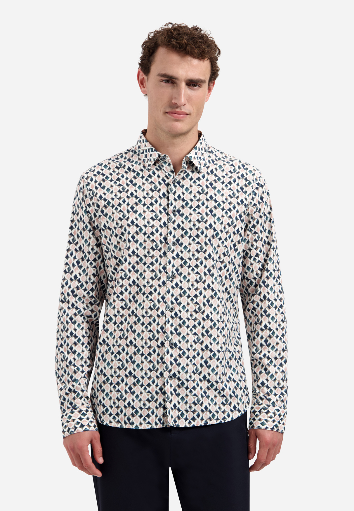 No Excess Overhemd Allover Printed Light Mauve (31430216 - 346)