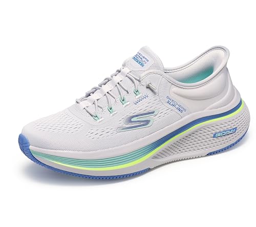 Skechers Go Run Elevate 2.0 Banyan Hands Free Sneaker-Schlupfschuhe für Damen, Grau/Blau, 37.5 EU