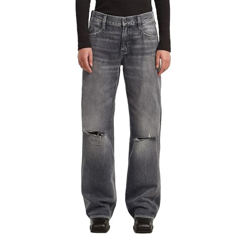 G-STAR Damen Judee Loose Low Waist Jeans, Grau (Faded Scoria Grey Destroyed D22889-d537-h700), 26W / 28L EU