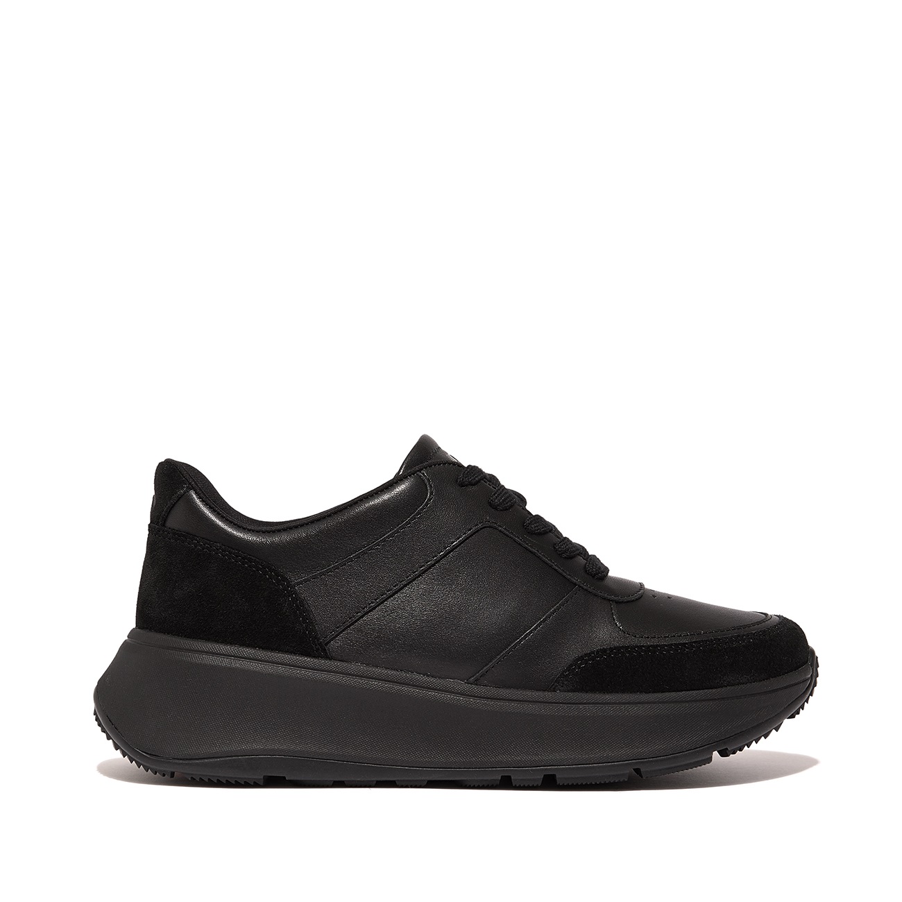 FitFlop F-Mode Leather/Suede Flatform Sneakers