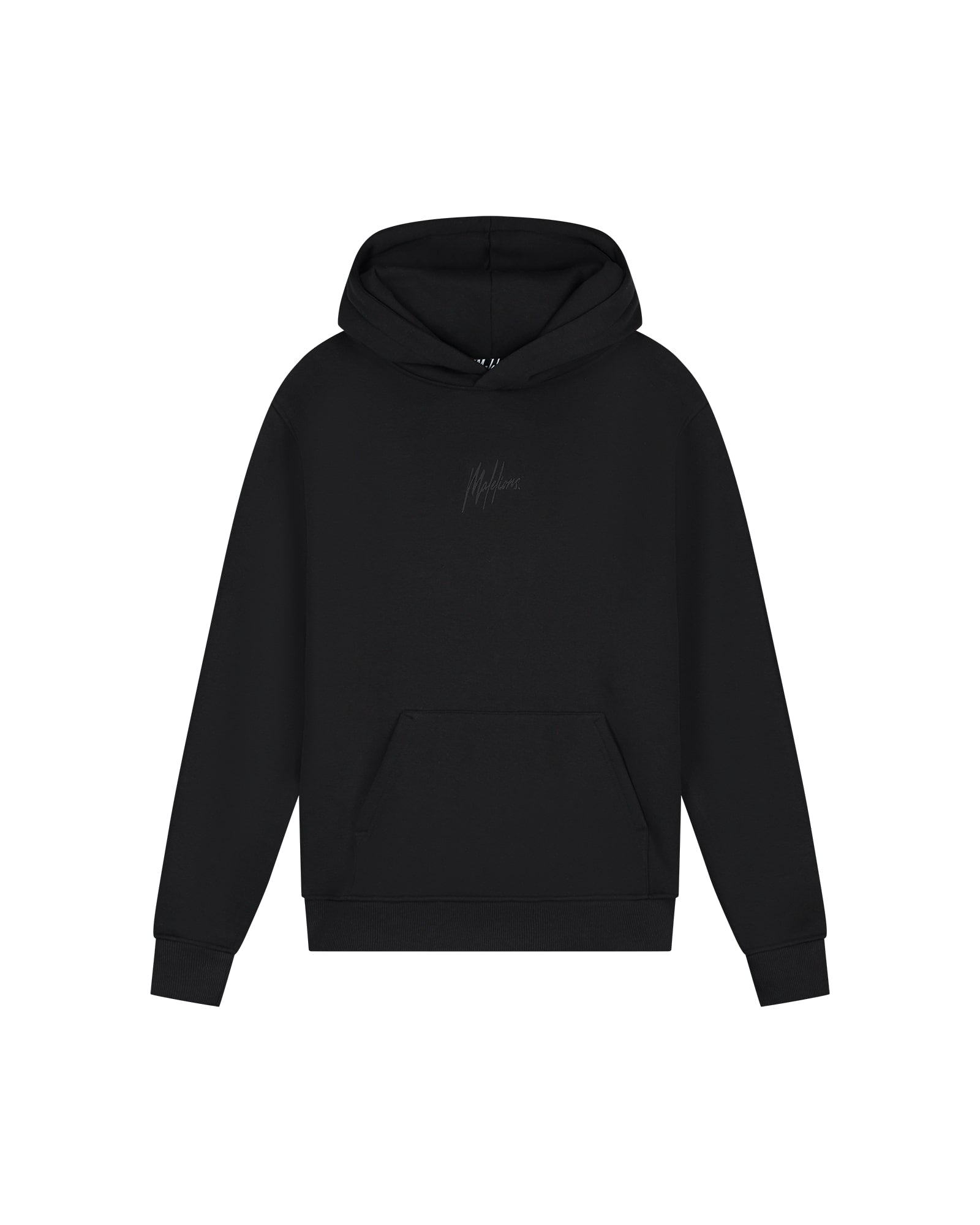 Malelions Men Striped Signature Hoodie | Black