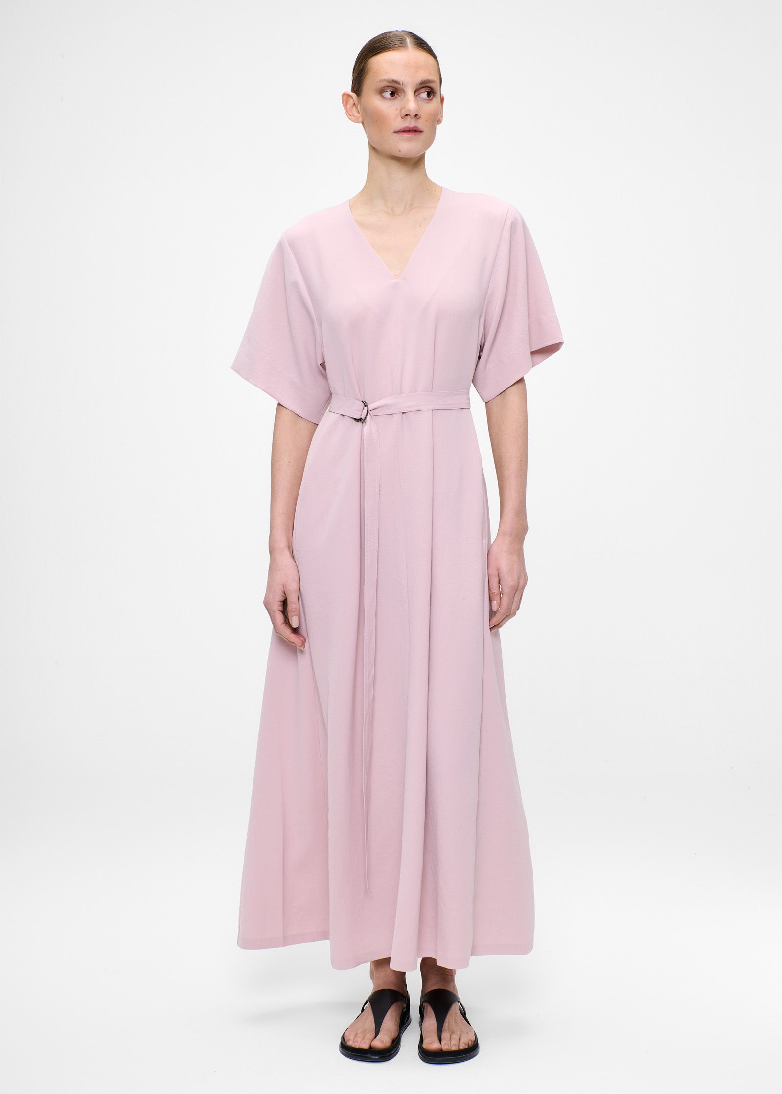 JAPANESE CRÊPE LONG DRESS