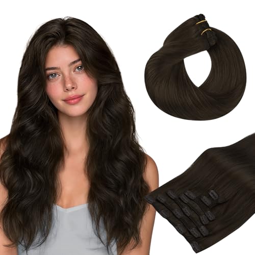 hotbanana Clip In Extensions Echthaar 35cm Haarverlängerung 120g 7 Stück