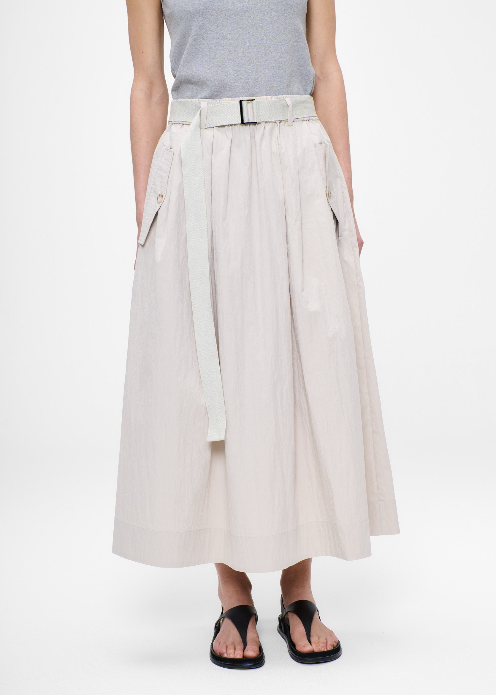 COTTON NYLON SKIRT.