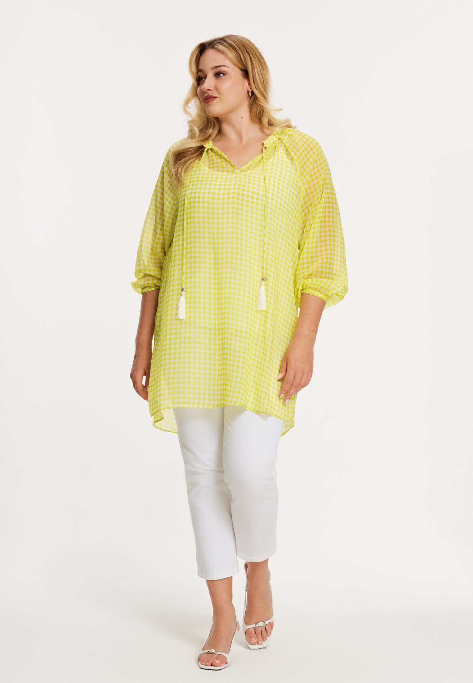 Tuniek met koordjes VICHY