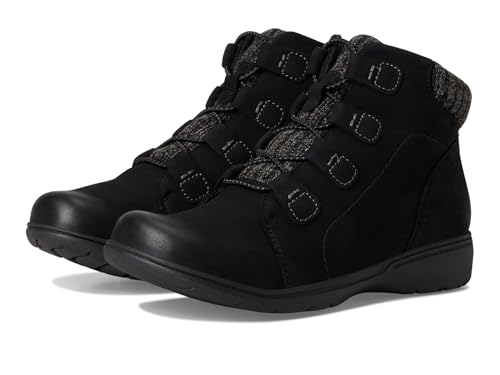 Clarks Damen Carleigh Jade Stiefelette, Schwarz Nubuk, 43 EU