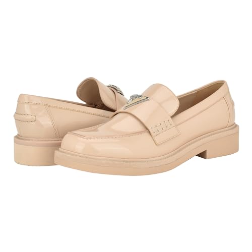Guess Damen Shatha Slipper, Light Natural Patent, 37.5 EU