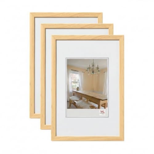 walther design Bilderrahmen Kiefer, 20x30 cm 3er Pack Peppers Holzrahmen BP030K3