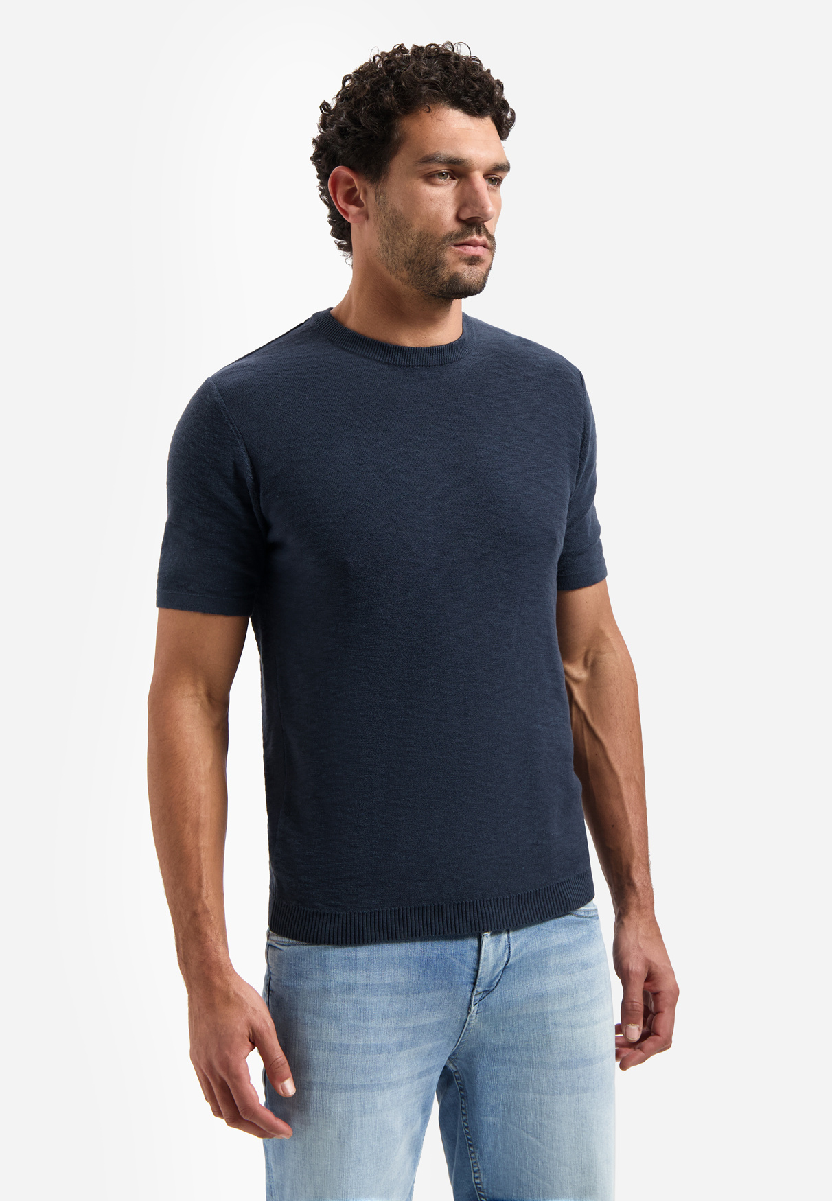 No Excess Pullover Short Sleeve Crew Neck Slub Night (31240262SN - 078)