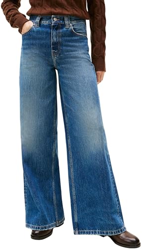 Tommy Hilfiger Damen Jeans Hose Kris 70'S Wide Leg, Blau (Kris), 25W/28L