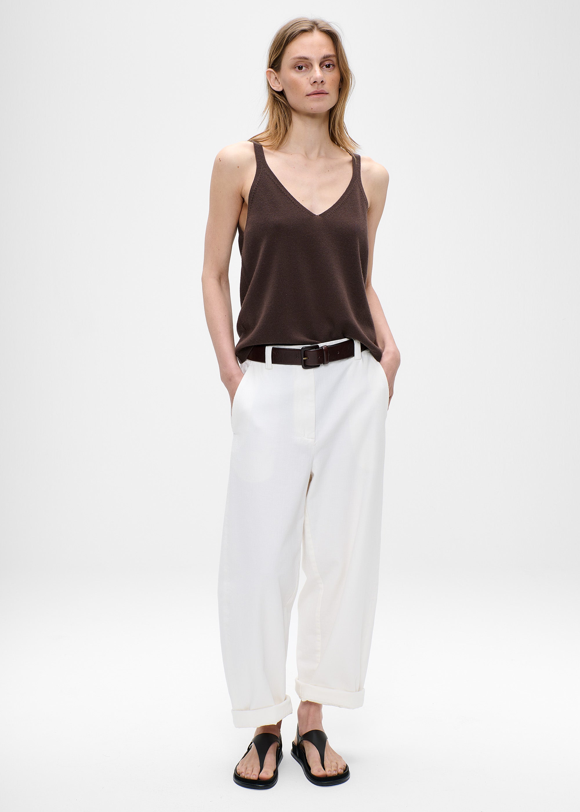 CASHMERE BLEND TANK TOP
