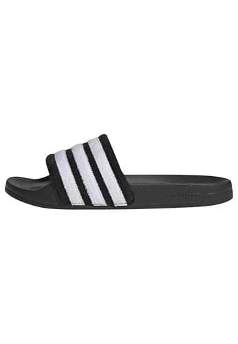 adidas Unisex ADILETTE NOSHOWER SLIDES, core black/ftwr white/ftwr white, 46 EU