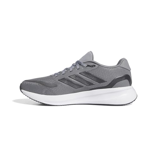 Adidas Runfalcon 5 Herren-Lauf-Sneaker, Grau/Carbon/Weiß, 11.5 Wide