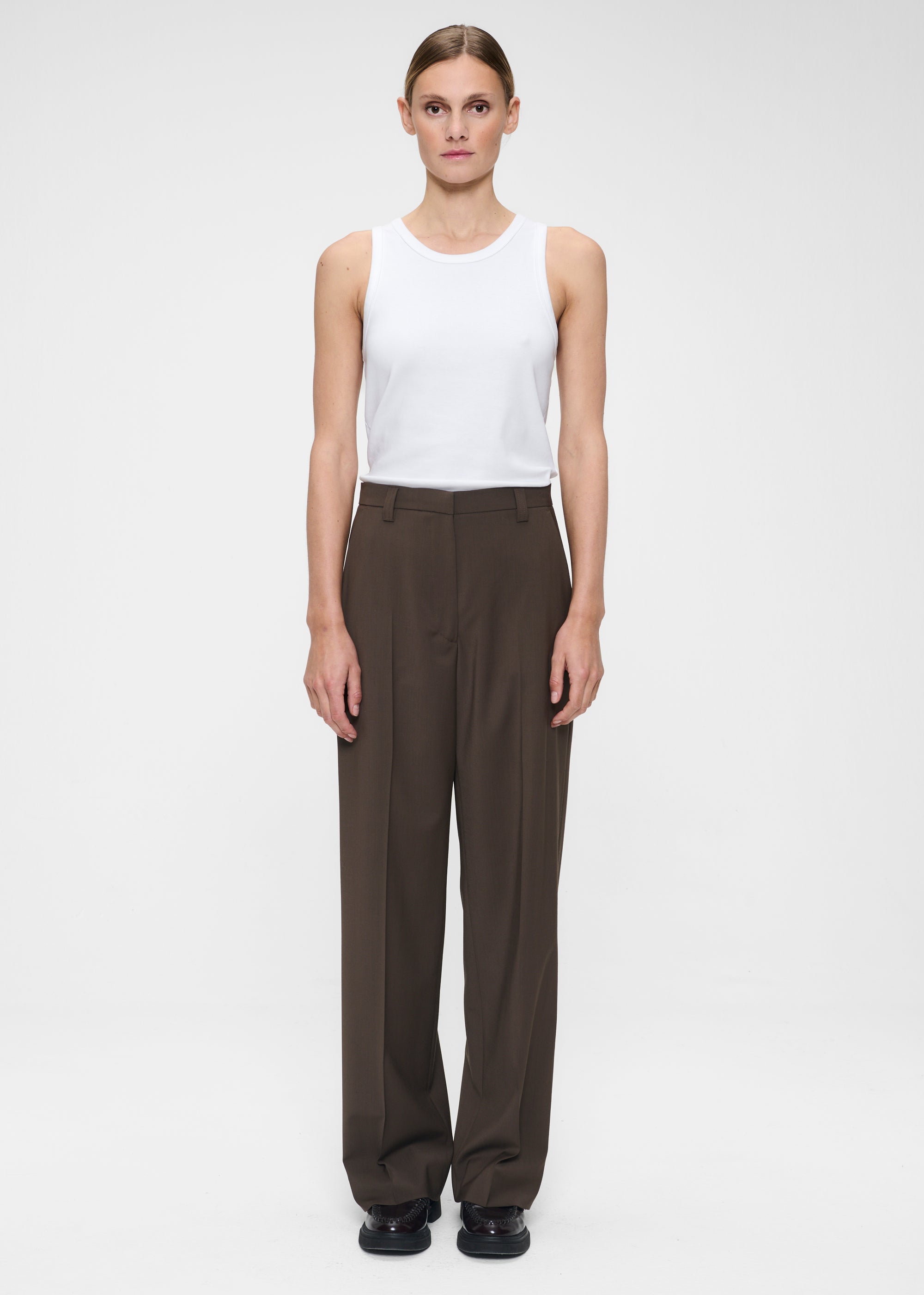 FINE WOOL KAY PANTS