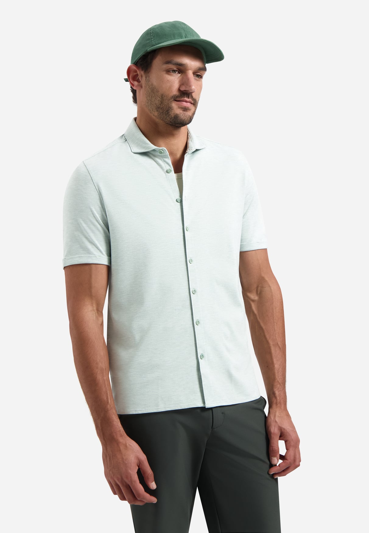 No Excess Shirt Short Sleeve Melange Jersey Seageen (31420281SN - 057)