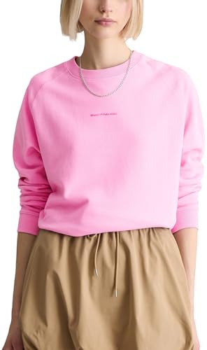 Marc OߴPolo Denim Damen Sweatshirt aus Bio-Baumwolle mit Raglanärmeln, Rosa (Pale Bubblegum), XS