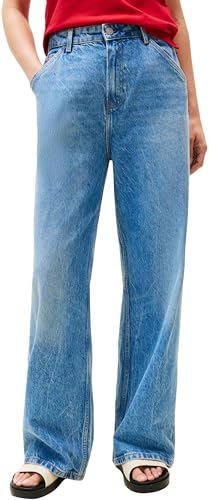 Tommy Hilfiger Damen Jeans Hose Loose Wide Leg Ali Mid Rise, Blau (Ali), 30W/24L