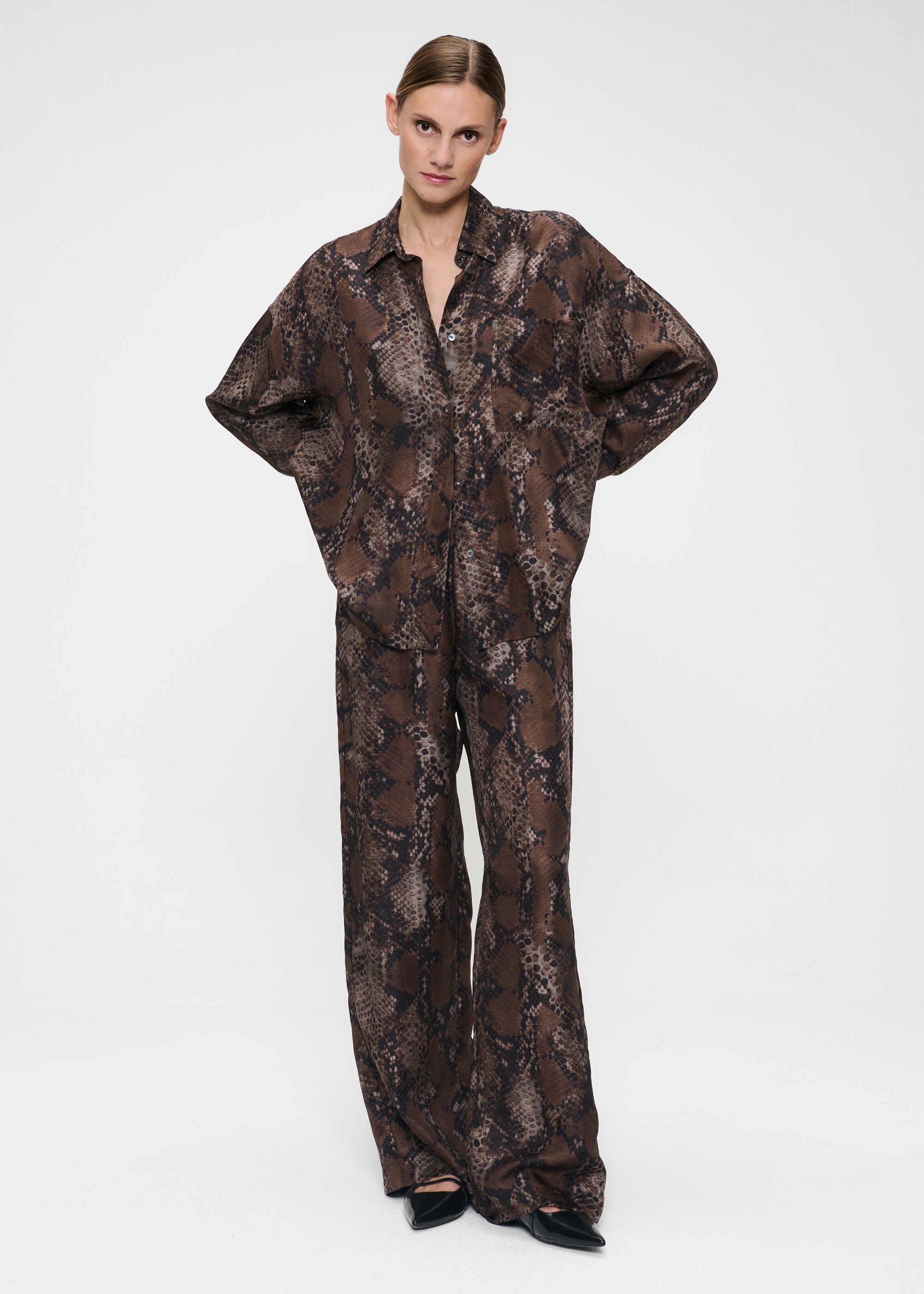 SILK PRINT LOLA PANTS