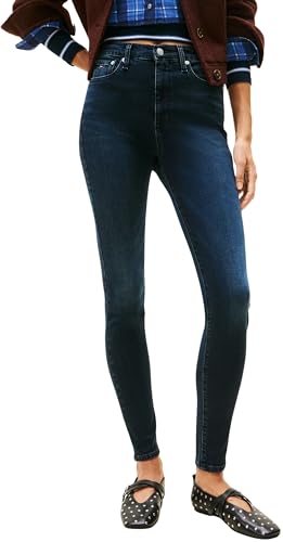 Tommy Jeans Damen Jeans Hose Sylvia Skinny Fit, Blau (Denim Blue Black), 32W/34L