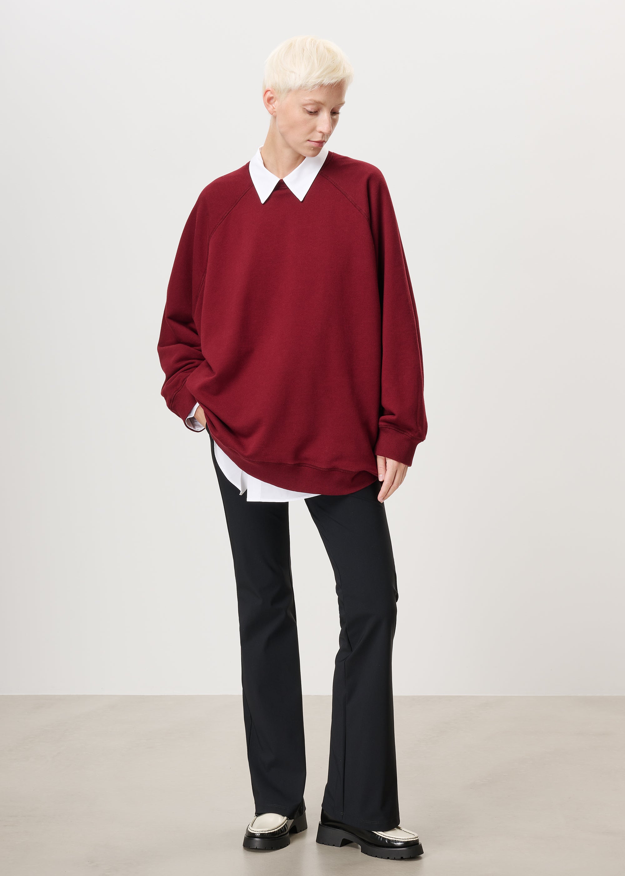 BRUSHED BASIC FLARED PANTS