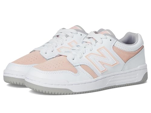 New Balance 480, Herren-Sneaker, Weiß / Rosa Haze, 23.0 cm