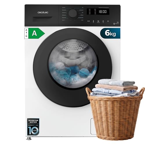 Cecotec Waschmaschine 6 kg Bolero DressCode 6150 Inverter A HairCatch Kit