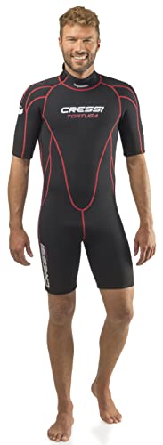 CRESSI Tortuga Man Shorty Wetsuit 2.5mm - Muta Shorty in Neoprene High Stretch per Uomo