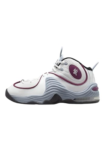 Nike Damen Air Penny II Sneaker, Summit White/Rosewood-Wolf Grey-Black, 41