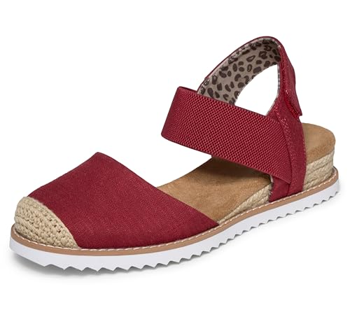 Skechers Damen Desert Kiss - Sun Shining, Rot/Ausflug, einfarbig (Getaway Solids), 8.5