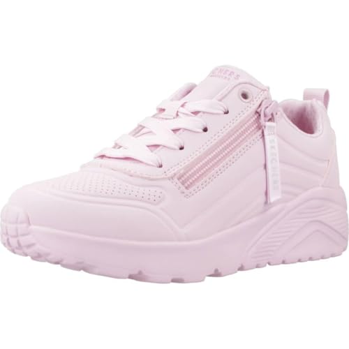Skechers Mädchen UNO Lite Easy Zip Sneakers,Sports Shoes, Light Pink Synthetic Trim, 36 EU