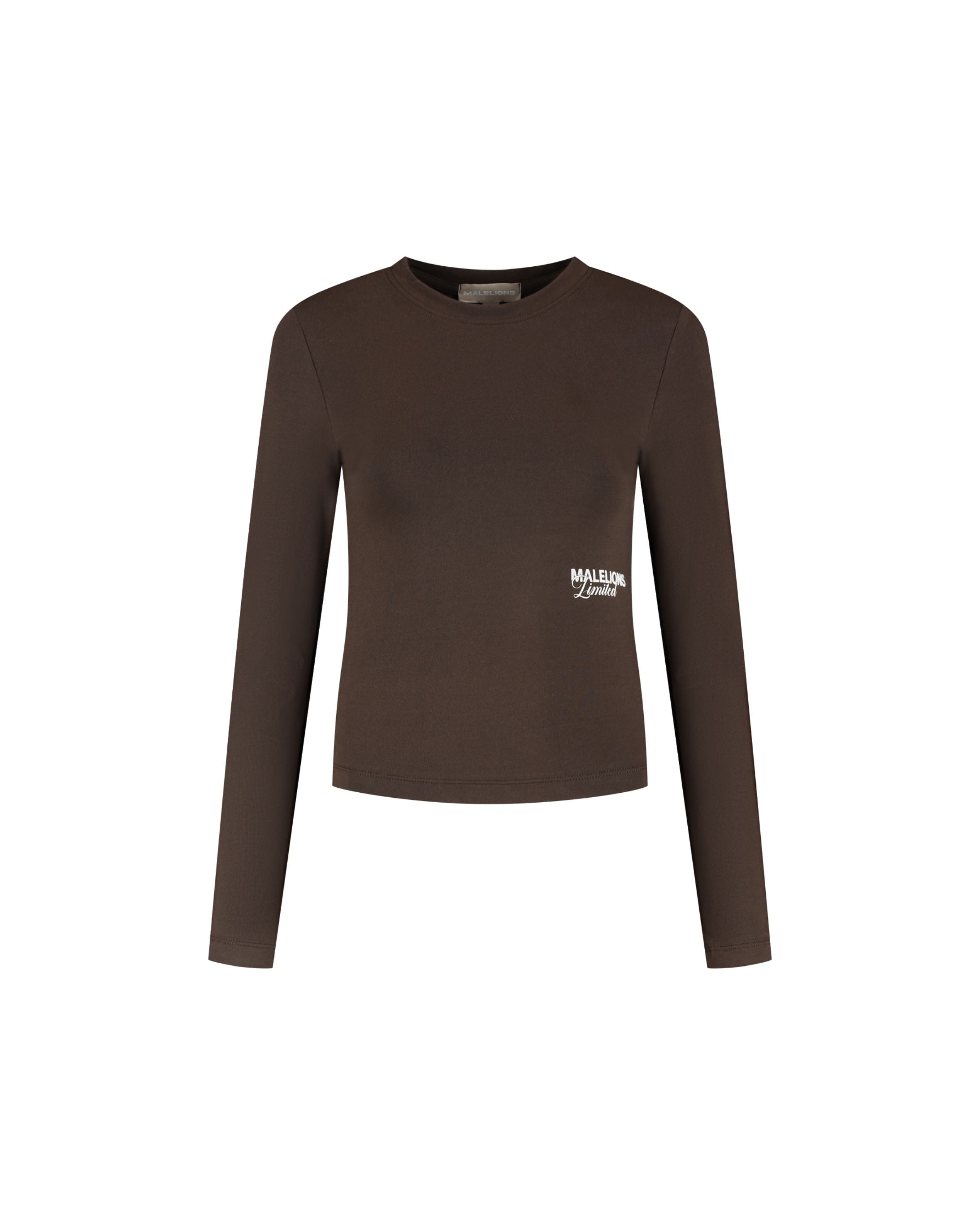 Malelions Women Members Society Longsleeve Top | Chocolate