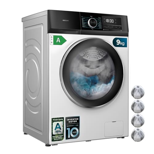 Cecotec Waschmaschine 9 kg Bolero DressCode 9500 Inverter A HairCatchKit