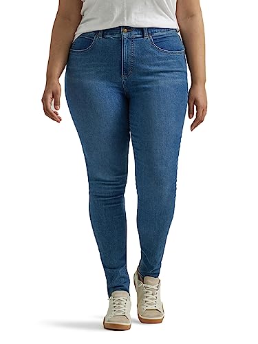 Lee Ultra Lux Comfort Skinny-Jeans für Damen, in Übergröße, mit Flex-Motion-Bund und Ever-Fit-Technologie, 26 Plus Petite