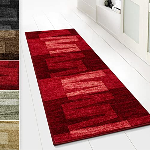 Floordirekt Teppichläufer 67 x 500 cm, Via Veneto Rot