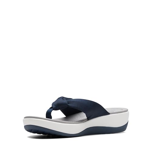 Clarks Damen Arla Glison Plattform, Blau-melierter Stoff, 40 EU