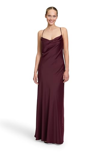 Vera Mont Damen Abendkleid mit Wasserfallausschnitt 40, Wild Ruby
