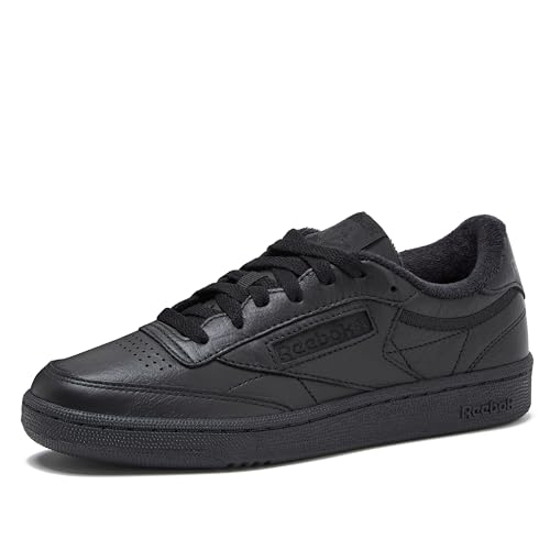 Reebok Damen Club C 85 Tennisschuhe, Schwarz/Schwarz/Schwarz, 7.5